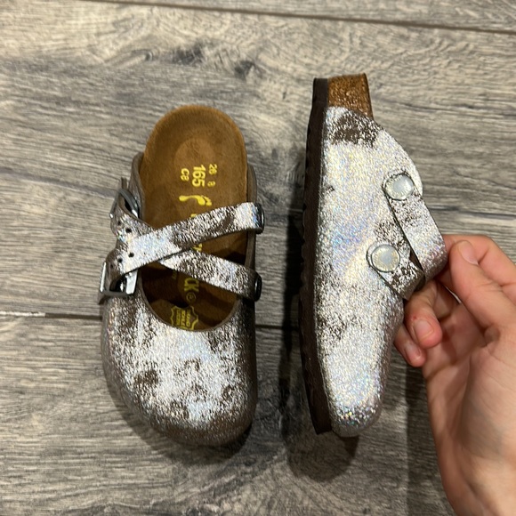 NEW • Birkenstock • Little Girls Dorian Slip On Mule / Clogs Stardust Stone 8 - Picture 4 of 6